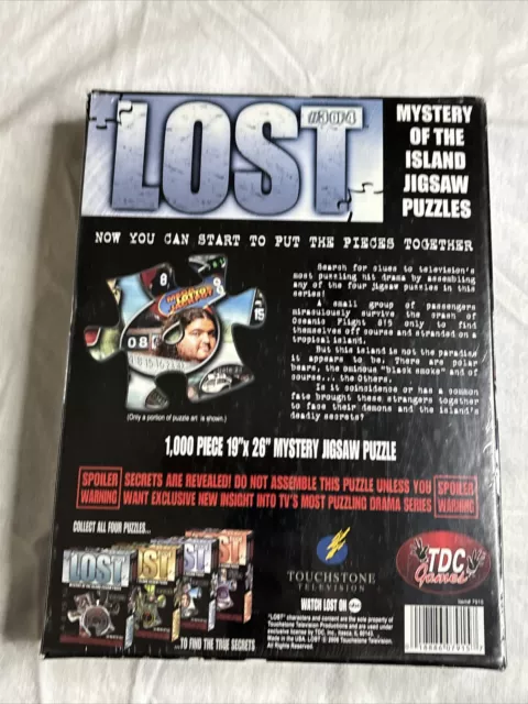 Lost (#3 of #4) Mystery Of The Island Jigsaw Puzzle The Numbers Sealed 2006 2