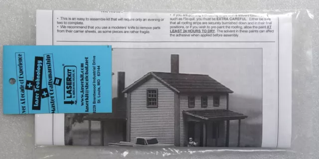 American Model Builders LaserKit #628 - Two Story Section House HO Scale Kit