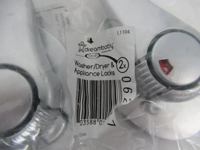2x Swivel Appliance Lock Silver 2 Pack With EZ Indicator #4 -4 total 2