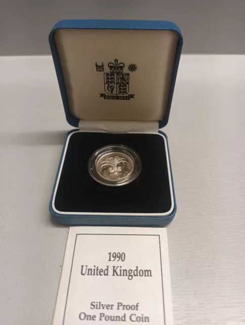 United Kingdom Silver Proof £1 Coin  F/14