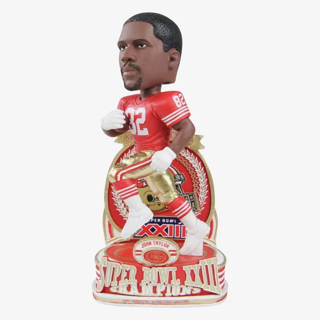 John Taylor San Fran 49ers Super Bowl Champs Commemorative Bobble NEW FOCO BOX