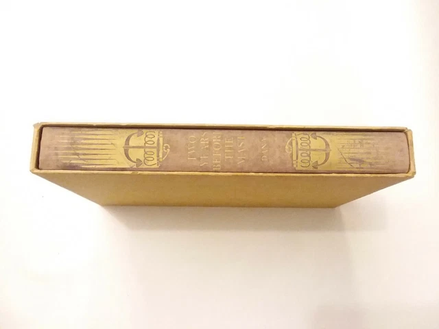 Two Years Before the Mast. R H Dana. Heritage Press ©1941 Sandglass Slipcase