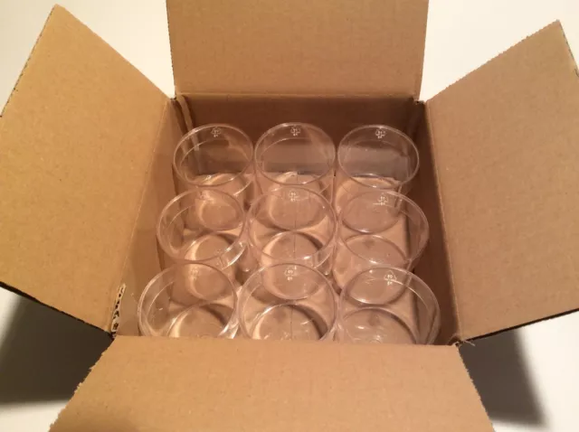 9 latas caja de perlas transparente caja de soda alrededor de 65 x 65 mm juego de poliestireno 1 ud. 1,49