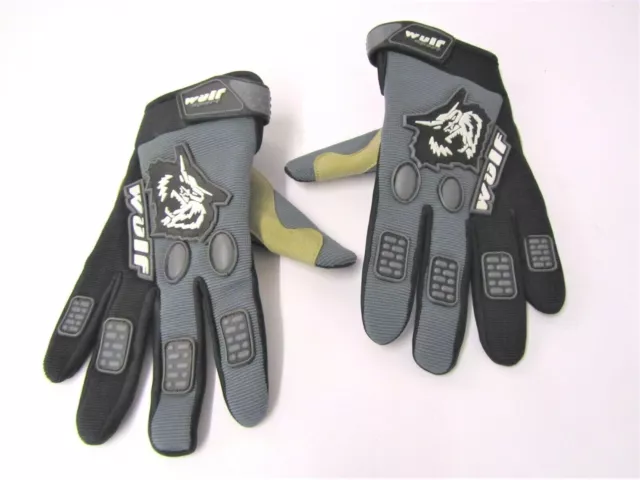 Wulfsport GP Pro adult GREY Gloves MX Motorbike Motocross Leisure SMALL mtb