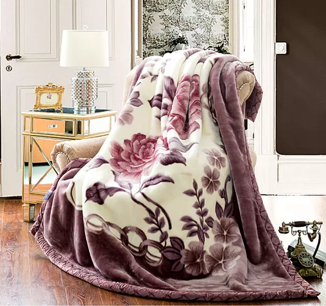 Thick 1000GSM Queen Size Soft Smooth Mink Blanket Double Layer Winter Throw 5kg 2