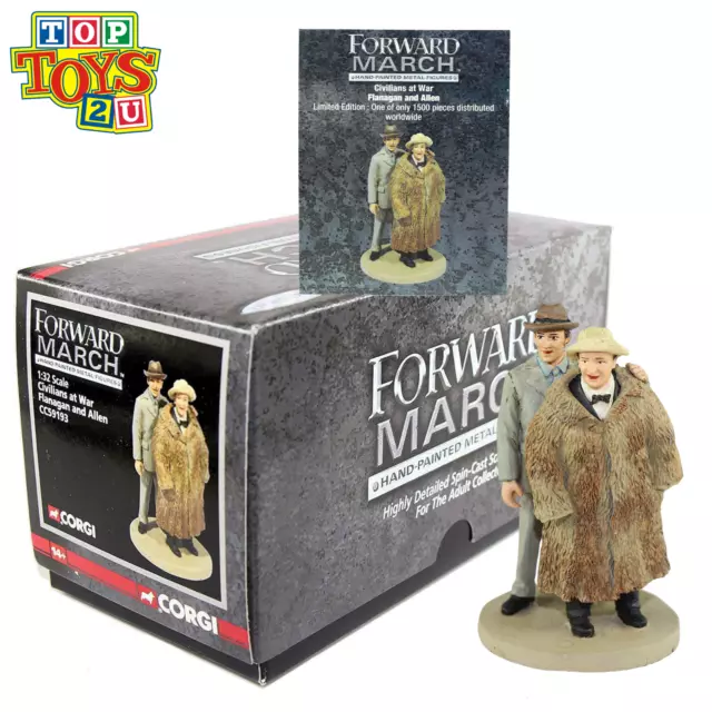 Corgi Forward March 1:32 Diecast Figure - Civilians At War - Flanagan and Allen