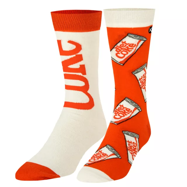 Odd Sox, Official Coca-Cola Merchandise, Diet Coke Socks for Men, Adult Large