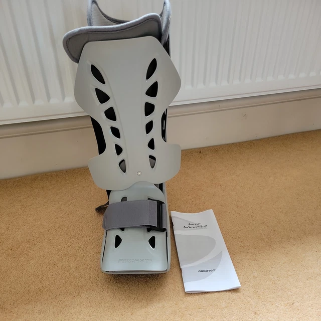 NEW AIRCAST AIRSELECT Elite Inflatable Walker Boot Walking Cast Full ...