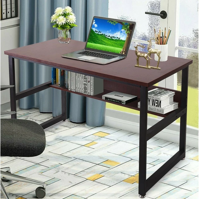 Computer Desk PC Laptop Dorm Table Study Workstation Wood w/Shelf Home&Office