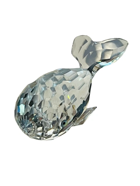 Swarovski Kristallfigur anthropomorph Österreich Vintage Buckelwal Moby Dick