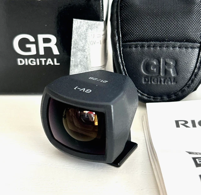 [Near Mint w/Box] Ricoh GV-1 External Viewfinder 28mm Wide Angle From Japan