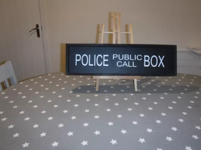 Dr who sign police public call box gift kids room tardis farmhouse sign 