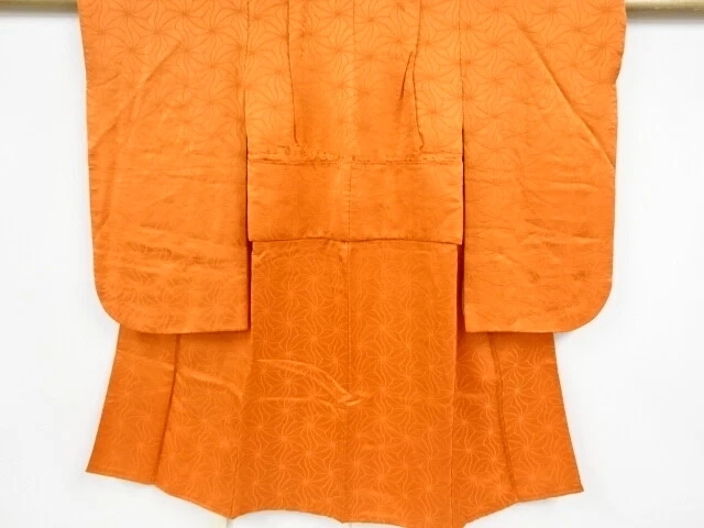 36584# Japanese Kimono / Antique Kimono For Girls / Woven Abstract Pattern