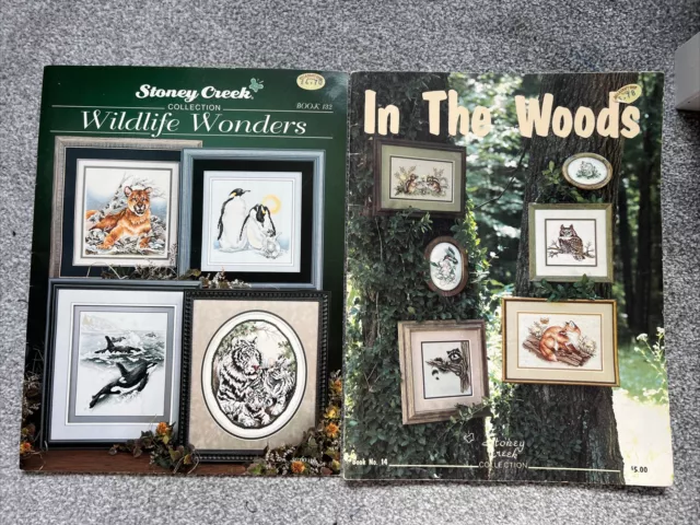 2 Wildlife Wonders Animals Woods Cross Stitch Pattern Chart Booklet Stoney Creek