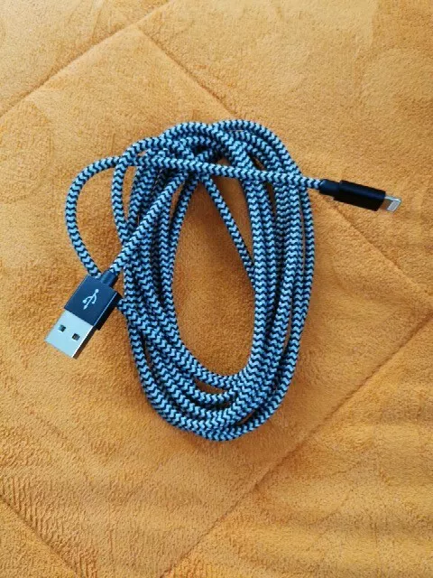 USB-Lightning Kabel 3 m NEU mit textiler Ummantelung