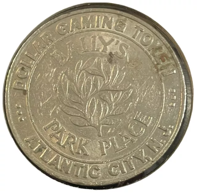 Ballys Park Place Atlantic City NJ $ 1 Dollar Gaming Token Copper Nickel Coin