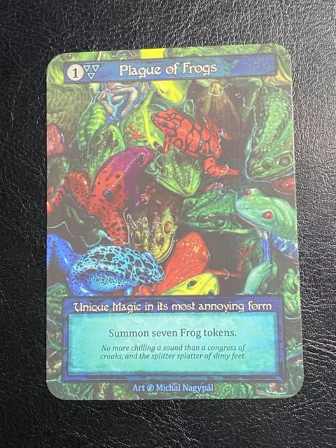 Sorcery Contesté Realm TCG beta Plague Of Frogs Unique Non Foil