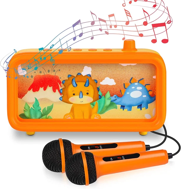 Kids Karaoke Machine with 2 Microphones for Girls Boys Toddler Karaoke Machine C