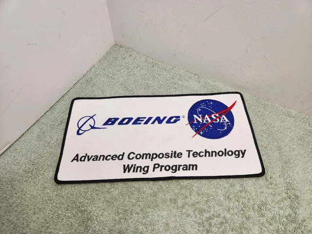BOEING NASA ADVANCED Composite Technology Wing Program Patch 11.75" x 6 ...