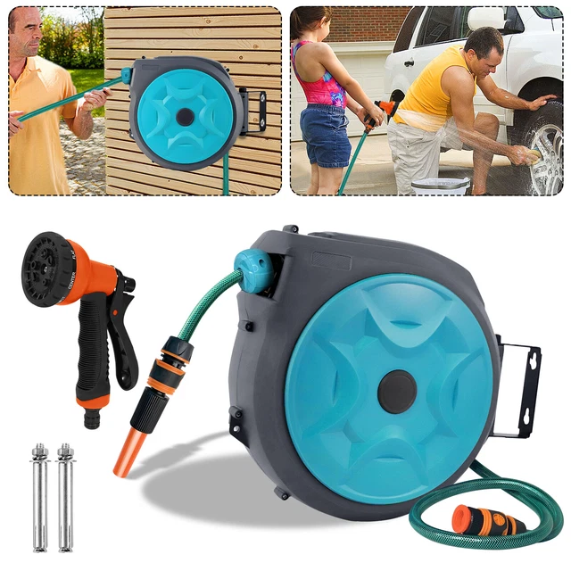 Schlauchwagen Für 60m Gartenschlauch - Schlauchtrommel Mit Fahrwerk & Kurbel