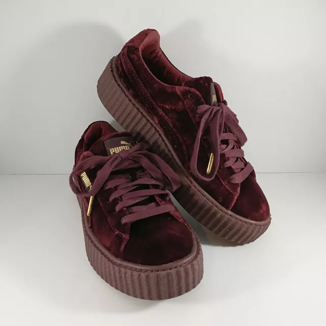 PUMA FENTY BY RIHANNA VELVET CREEPERS Royal Purple SNEAKERS WOMEN'S SHOES SIZE 8