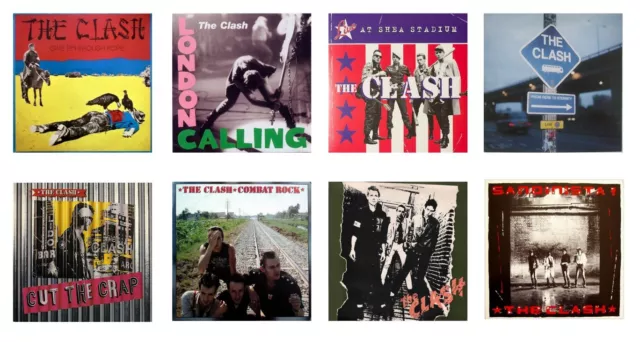 MINIATURE 1/12th Non Playable VINYL RECORD ALBUMS - THE CLASH - VARIOUS TITLES