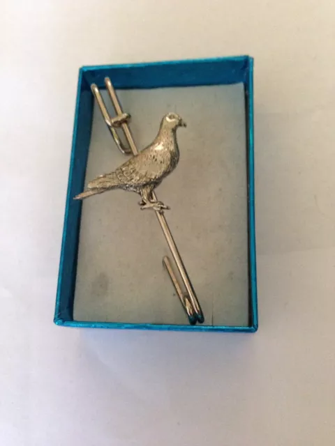 Pigeon PP-B04 Pewter Emblem on a Kilt Pin Scarf or Brooch 3" 7.5 cm