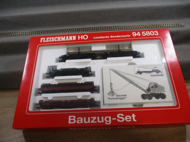 DK771-2# FLEISCHMANN H0 Dc Raccolta Papp-Gleise Leggeri Difetti / Sg