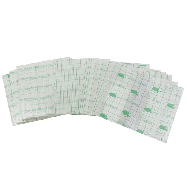 (10x12cm) 100x Cinta Transparente Impermeable Película de PU Antialérgica Herida Fix GSA