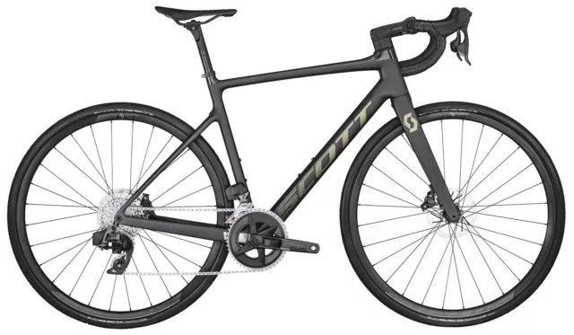 Scott Mens Ex-Demo Addict 10 Carbon Road Bike 2022 Cycling 24 Speed - Black