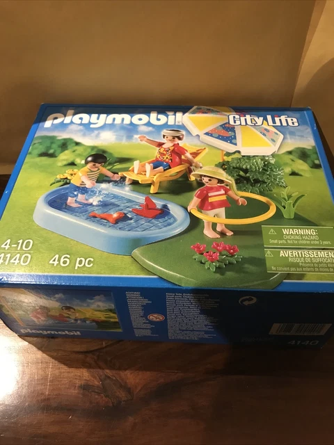 Playmobil Set 4140 CITY LIFE Paddling Pool Garden Party Summer Vacation NEW