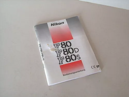 Bedienungsanleitung Nikon F80,F 80,F80 D,F80 S