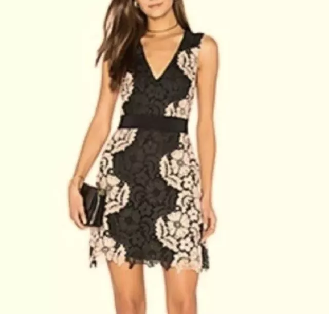 Alice + Olivia Patrice A-line Lace Dress