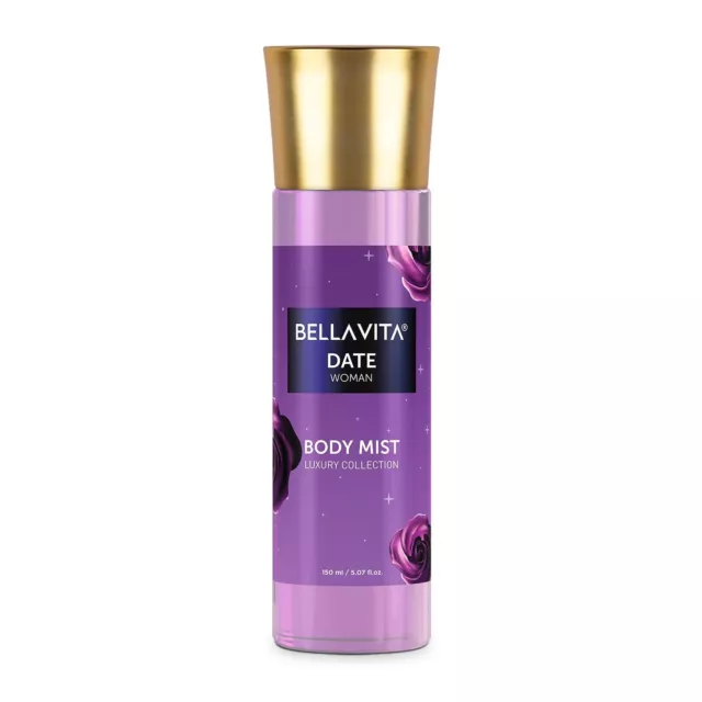 Bellavita Date Body Mist Parfum de Luxe Collection Longue Durée Pour Femme 150ml