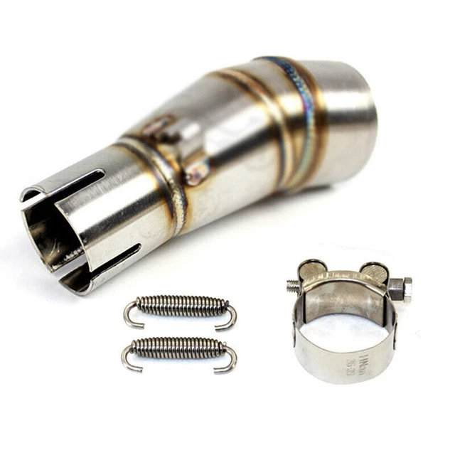Muffler Mid Motorcycle Exhaust Pipe Link Stainless Steel Section Adapter Tool