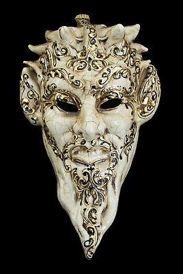 Mask from Venice Devil White Golden - Resin - Decoration Wall - 234