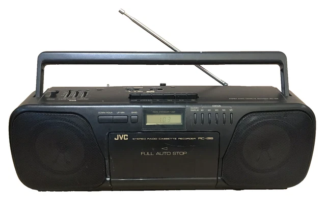 Ghettoblaster JVC RC-M70L - Radio Fonctionne - Lecteur K7 Non Opérationnel