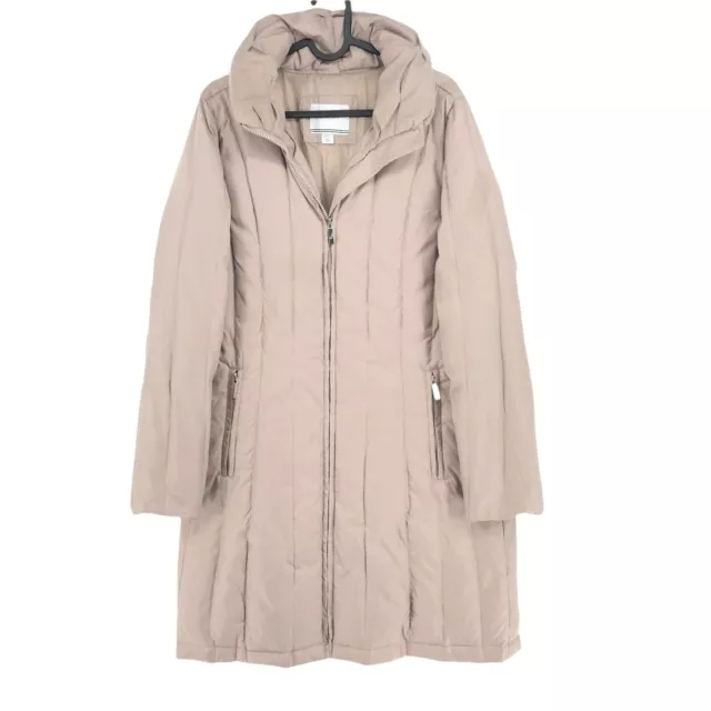 Nautica Luce Rosa Lungo Piumino Cappotto Trapuntato Taglia M