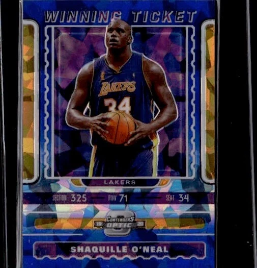 2019-20 Panini Contenders Optic Winning Ticket Shaquille O'neal Cracked Ice Blue