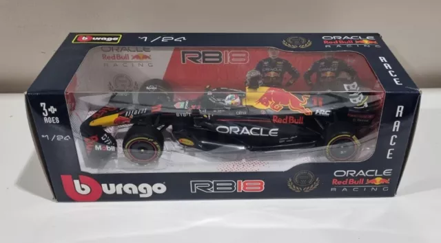 Burago 1:24 scale Red Bull Formula 1 F1 Rb18 No.11 Sergio Perez Edition