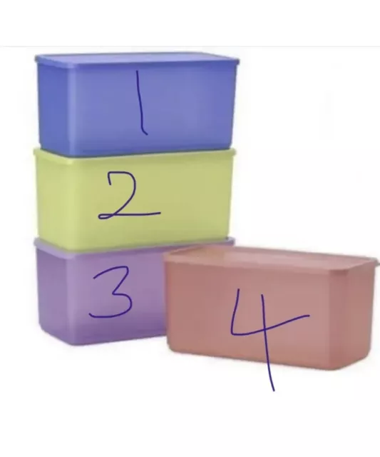 Tupperware Cubix Rectangle Storer New 1 Only Square Round Rectangle Keeper