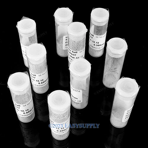 0.2-0.76mm 25K Bille De Soudure Rebillage BGA Solder Ball * 10Tubes