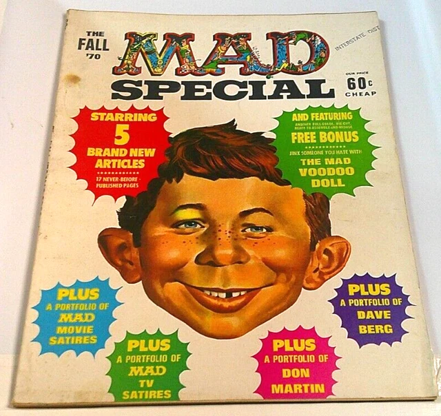 LE FALL 1970 Mad Spécial Magazine Don Martin Dave Berg TV Films ...