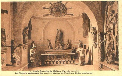 CPA 65 musee du chateau fort de LOURDES  la chapelle
