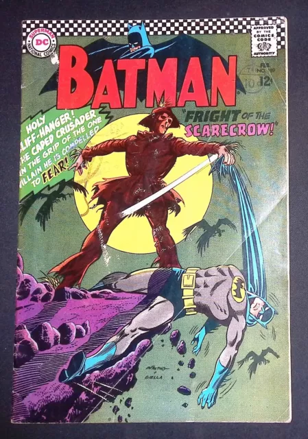 Batman #189 DC Comics 1st appearance of the Scarecrow in the Silver Age VG+