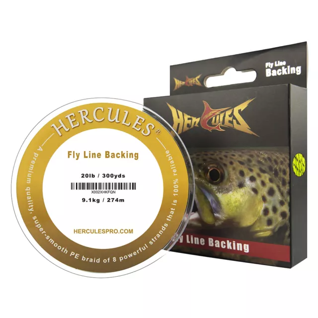HERCULES BRAIDED FLY Line Backing 20lb 30lb 100Yd 300Yd with Long-Lasting  Color $9.99 - PicClick