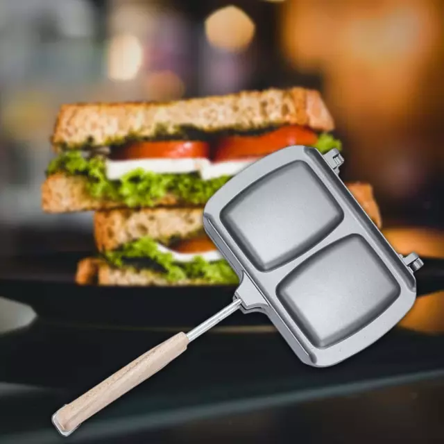 Sandwiches Maker Non Stick Coating Waffle Breakfast Press Pan Frying Egg Ham