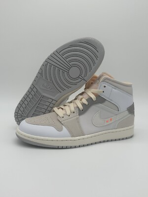 NIKE AIR JORDAN 1 Mid SE Craft Inside Out White Sail Grey Size 9.5 DM9652-100 $149.00 - PicClick