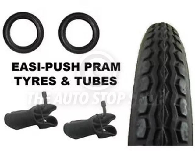 2 X Easi-Push Landau Poussette Pneus + Plié Vanne Tubes Costumes Phil Et Teds