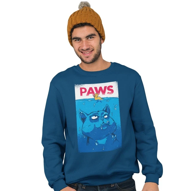 Felpa Maglione Maglione Maglione Zampe The Movie Jaws Parodia Film Poster 2